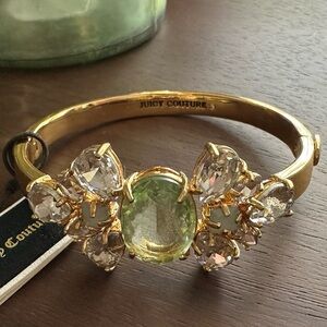 Juicy Couture Pear Cut Cluster Hinge Bracelet NWT